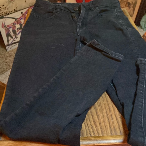 Jr 2s American eagle black jean material pants - Picture 1 of 4